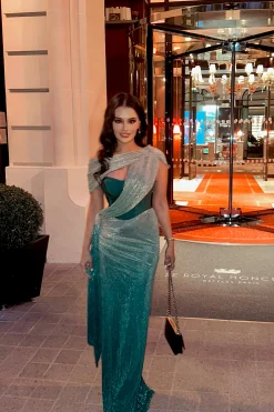 Green Celestina Draped Maxi Dress*JLUXLABEL Best