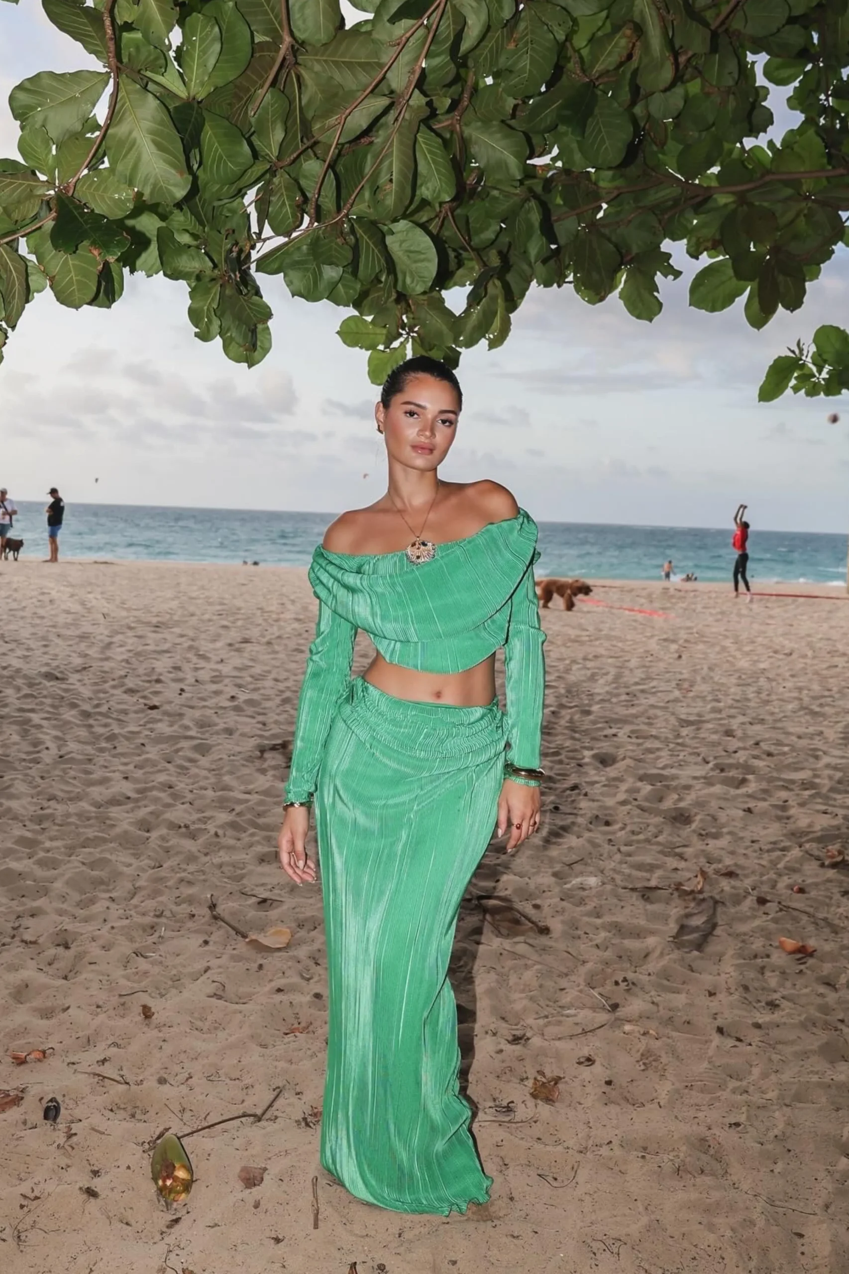 Green Haidyn Skirt Set*JLUXLABEL Clearance