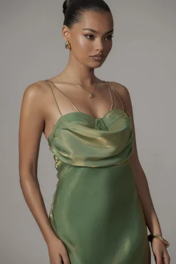 Green Iridescent Visions Of You Dress*JLUXLABEL Outlet