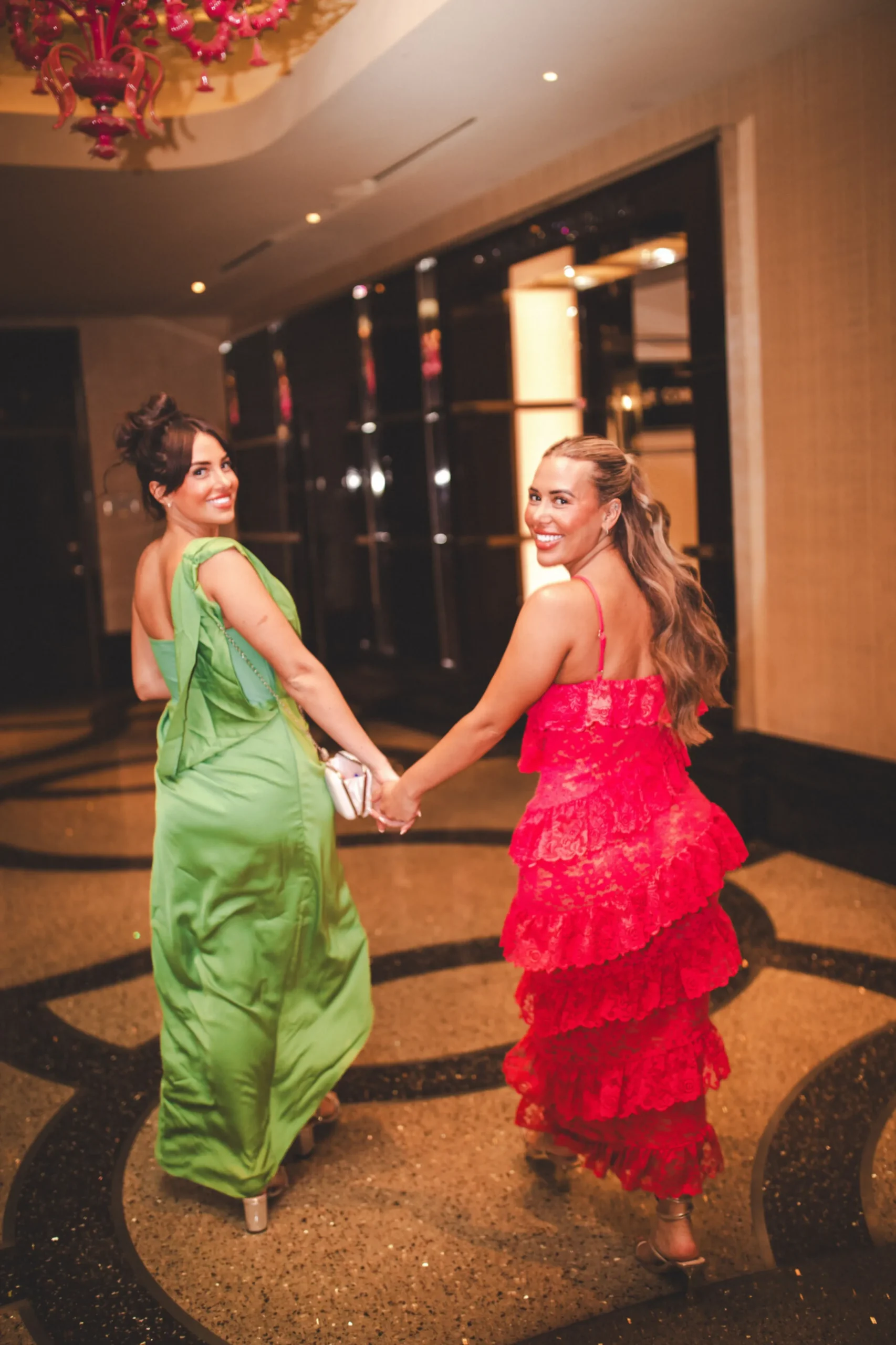 Green KRISTIANA SLIT DRESS*JLUXLABEL Outlet