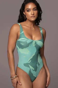 Green Private Getaway Mesh Bodysuit*JLUXLABEL Hot