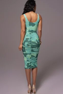 Green Private Getaway Mesh Bodysuit*JLUXLABEL Hot