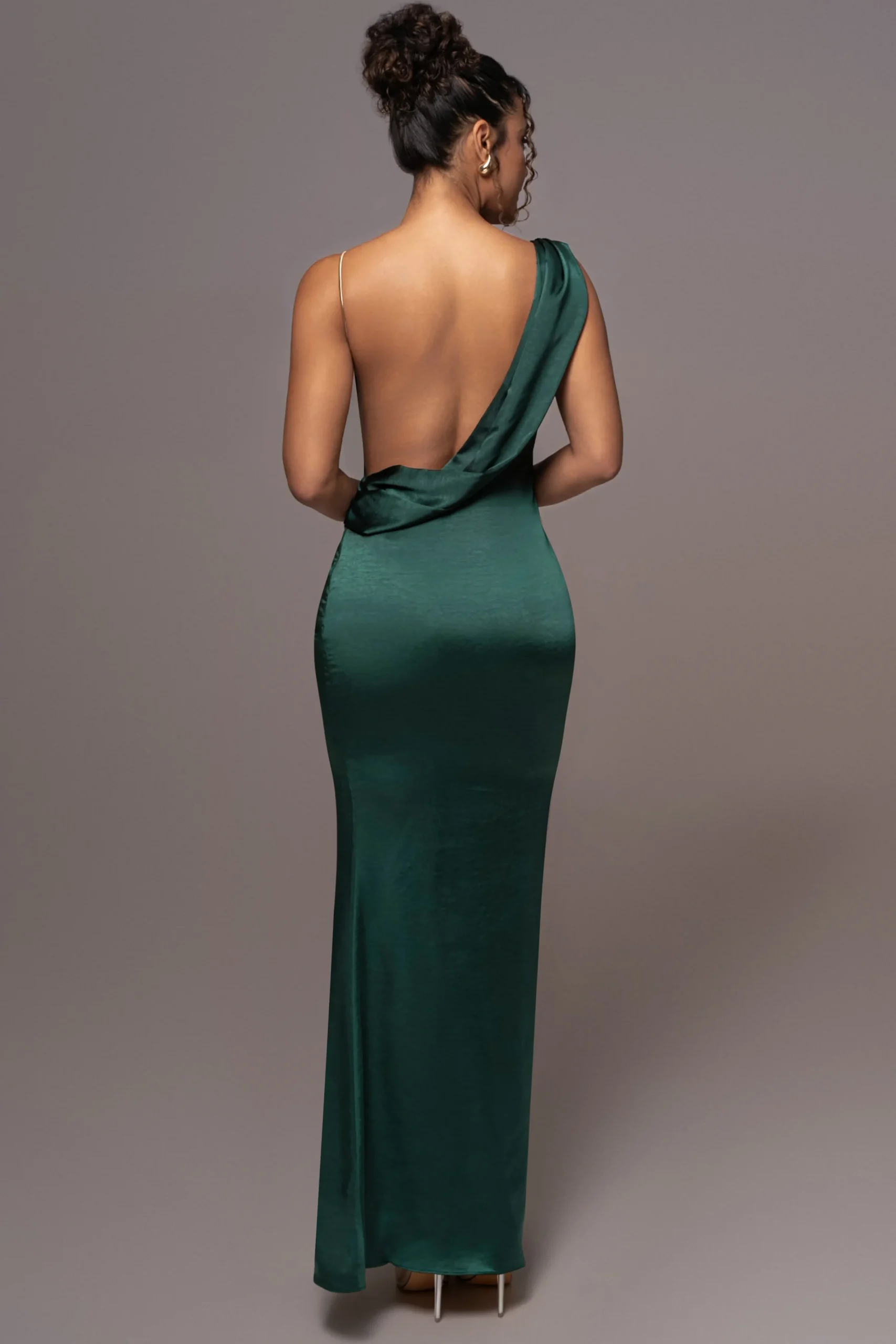 Green Satin Belle Maxi Dress*JLUXLABEL Sale