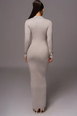 Grey Bellinda Collar Maxi Dress*JLUXLABEL Best