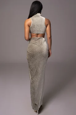 Grey Chosen One Velvet Skirt Set*JLUXLABEL Discount