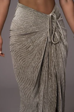 Grey Chosen One Velvet Skirt Set*JLUXLABEL Discount