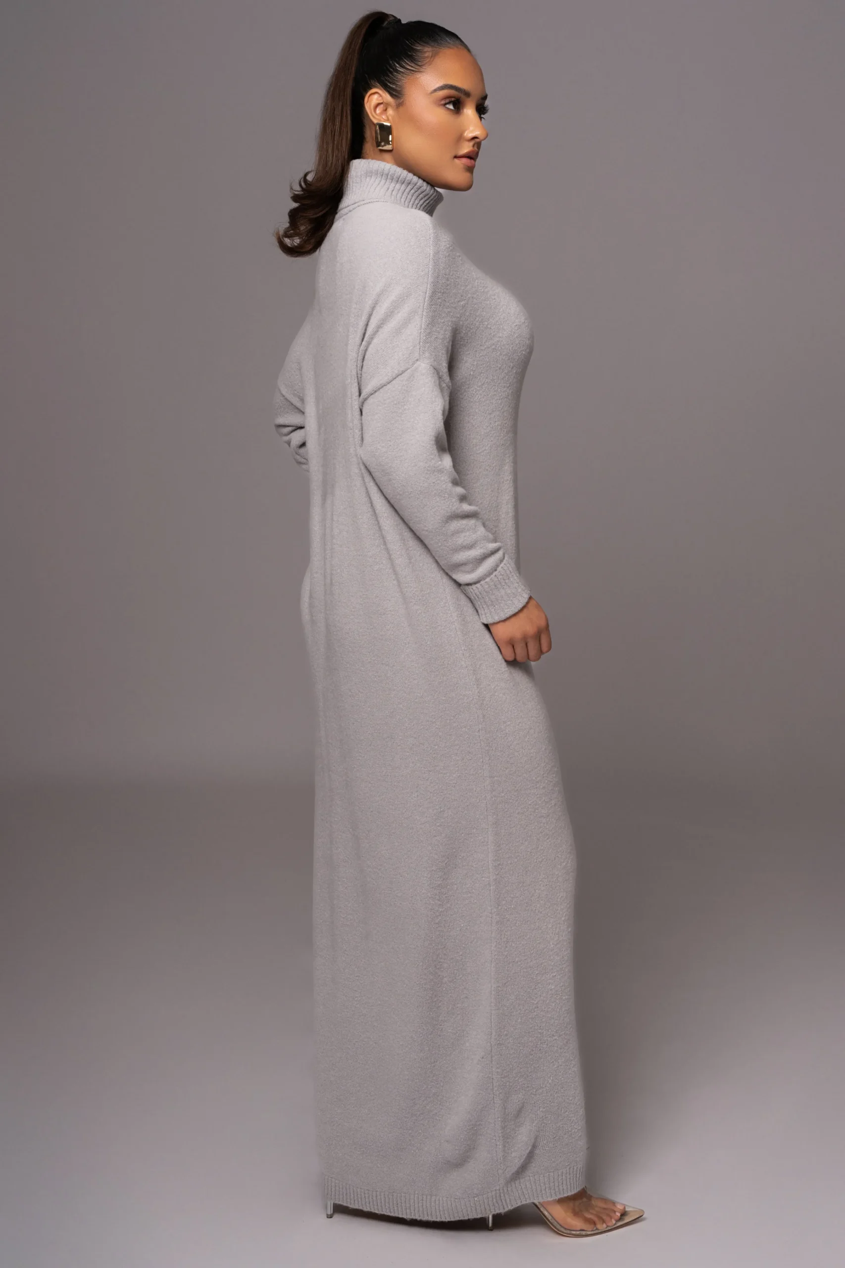 Grey Hartley Knit Maxi Dress*JLUXLABEL Online