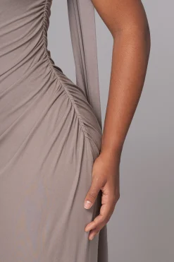 Grey Kianna Drape Maxi Dress*JLUXLABEL Best
