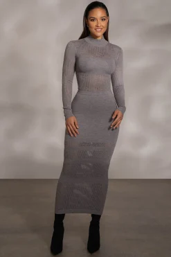 Grey Klaudette Knit Bodysuit*JLUXLABEL New