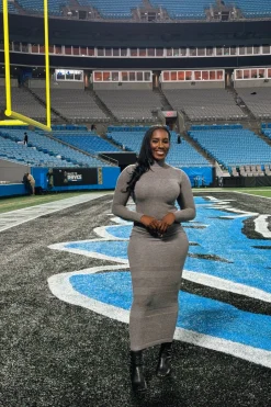 Grey Klaudette Knit Bodysuit*JLUXLABEL New