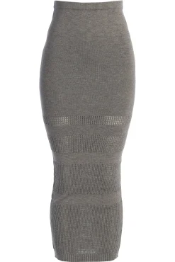 Grey Lina Knit Maxi Skirt*JLUXLABEL Sale