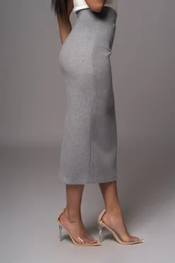 Grey Nostalgia High Waist Skirt*JLUXLABEL Outlet