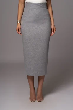 Grey Nostalgia High Waist Skirt*JLUXLABEL Outlet