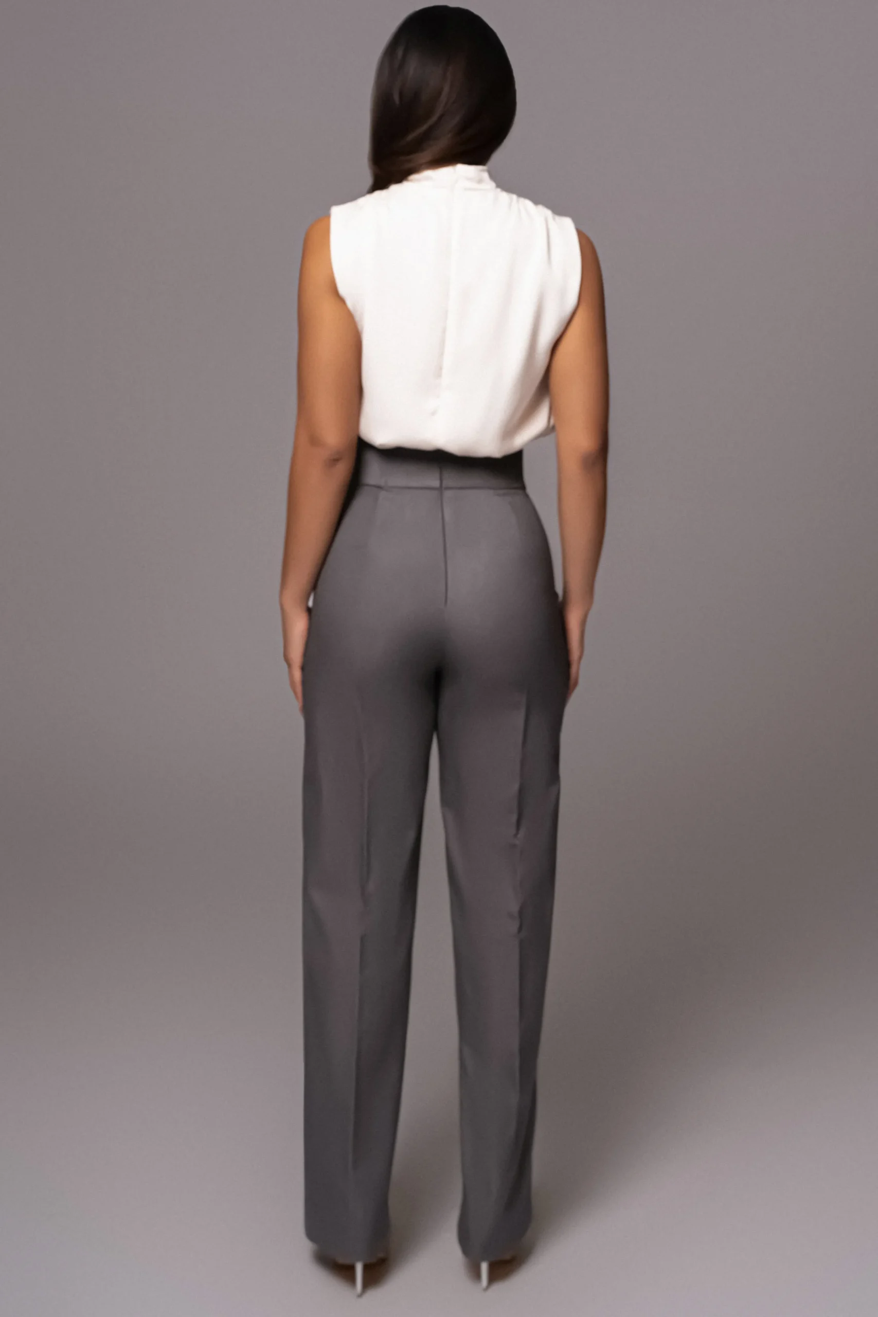 Grey Novena Woven Pants*JLUXLABEL Clearance