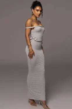 Grey One Of One Maxi Dress*JLUXLABEL Fashion