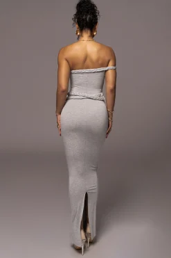Grey One Of One Maxi Dress*JLUXLABEL Fashion