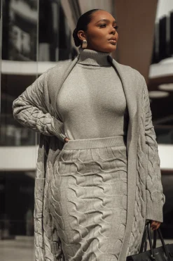 Grey Stepping Out Sweater Cardigan*JLUXLABEL Fashion