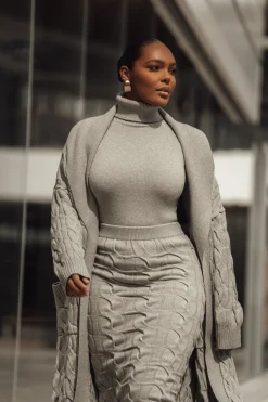 Grey Stepping Out Sweater Cardigan*JLUXLABEL Fashion