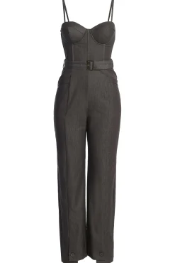 Grey Sweetheart Aroma Jumpsuit*JLUXLABEL Sale