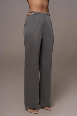 Grey Symone Cutout Pants*JLUXLABEL Online
