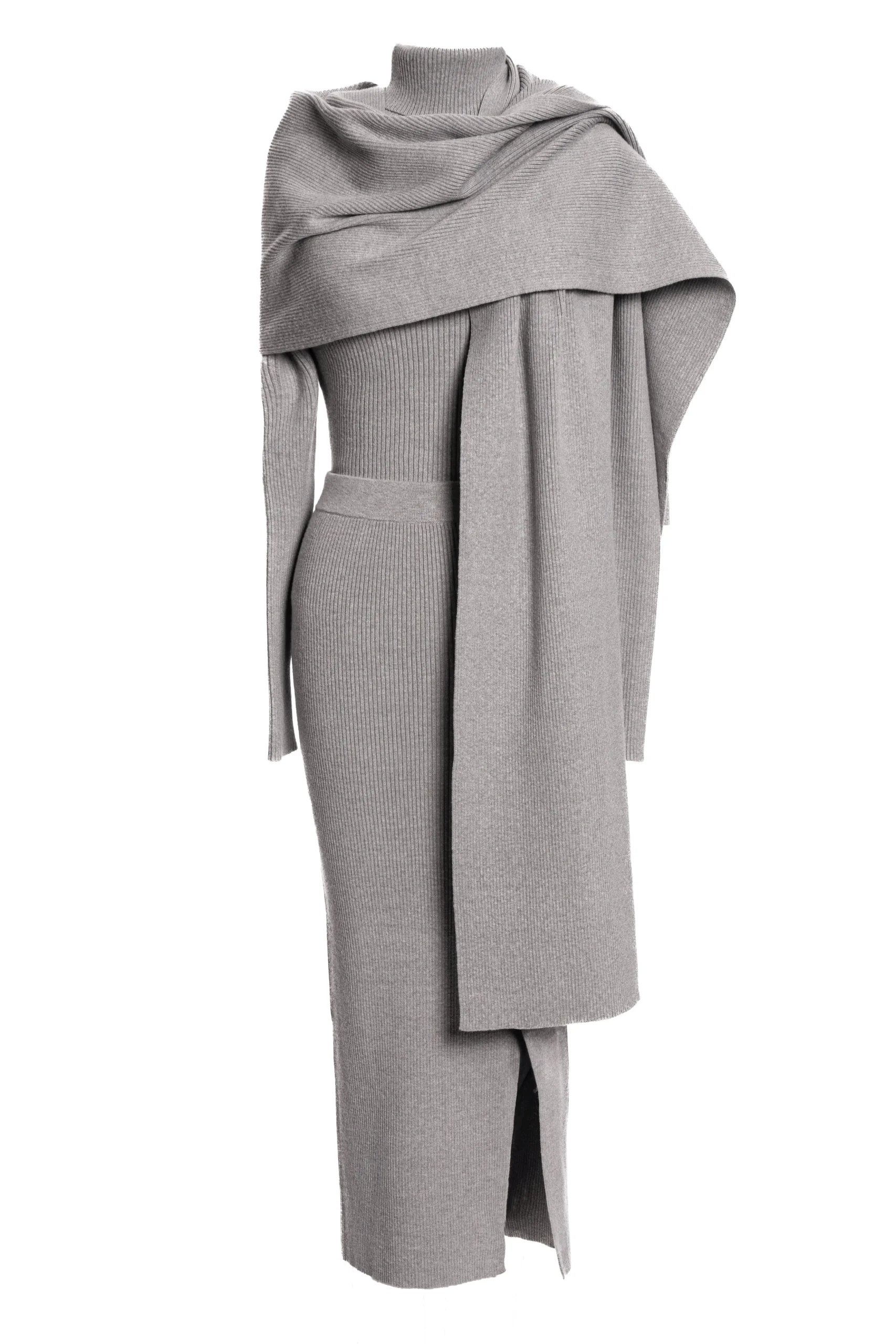 Heather Grey Cardinal Essential Knit Scarf*JLUXLABEL Fashion