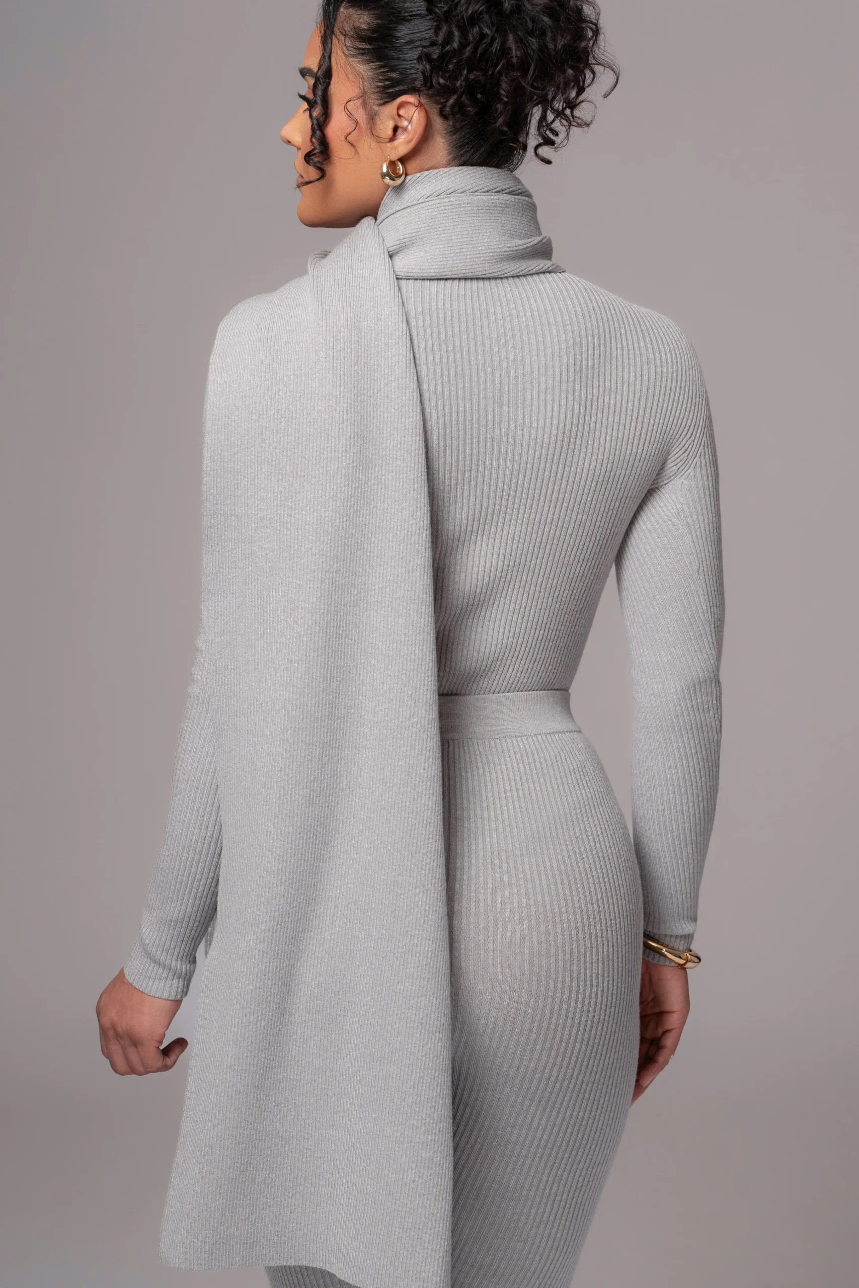 Heather Grey Cardinal Essential Knit Scarf*JLUXLABEL Fashion