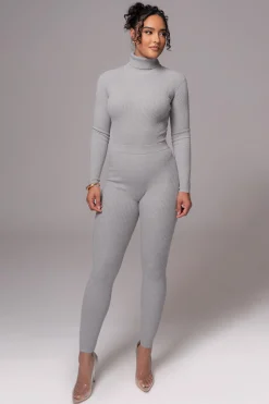 Heather Grey Naaya Ribbed Leggings*JLUXLABEL Best