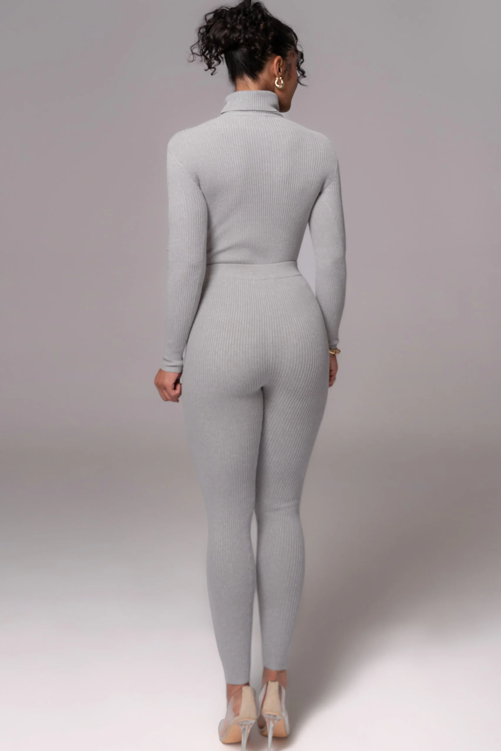 Heather Grey Naaya Ribbed Leggings*JLUXLABEL Best