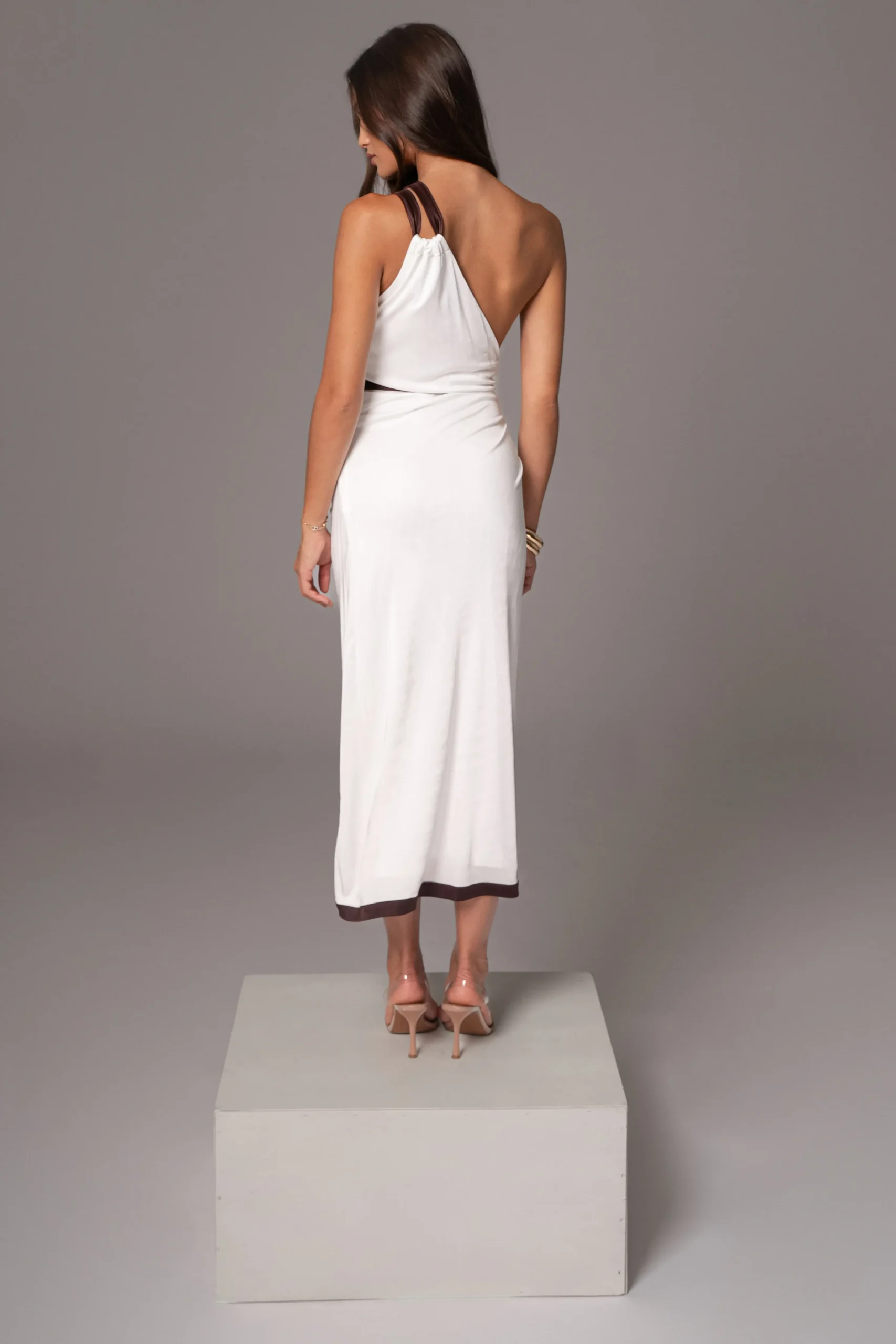 Ivory Anniversary Belted Wrap Dress*JLUXLABEL Clearance