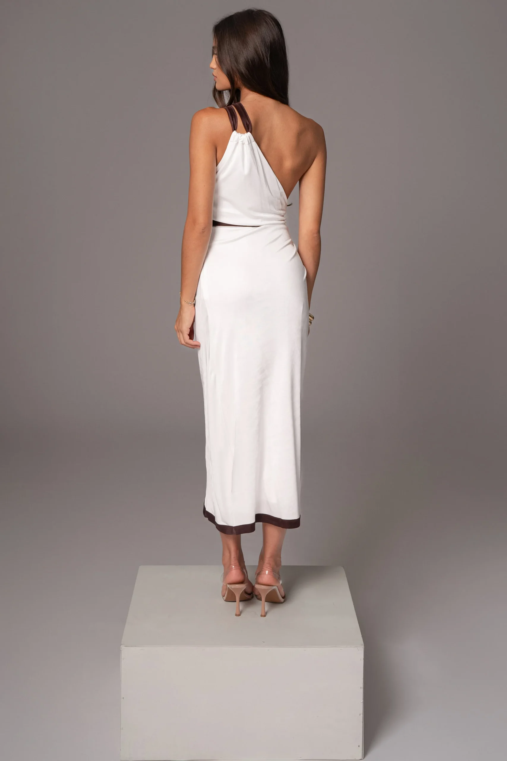 Ivory Anniversary Belted Wrap Dress*JLUXLABEL Clearance
