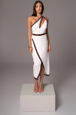 Ivory Anniversary Belted Wrap Dress*JLUXLABEL Clearance