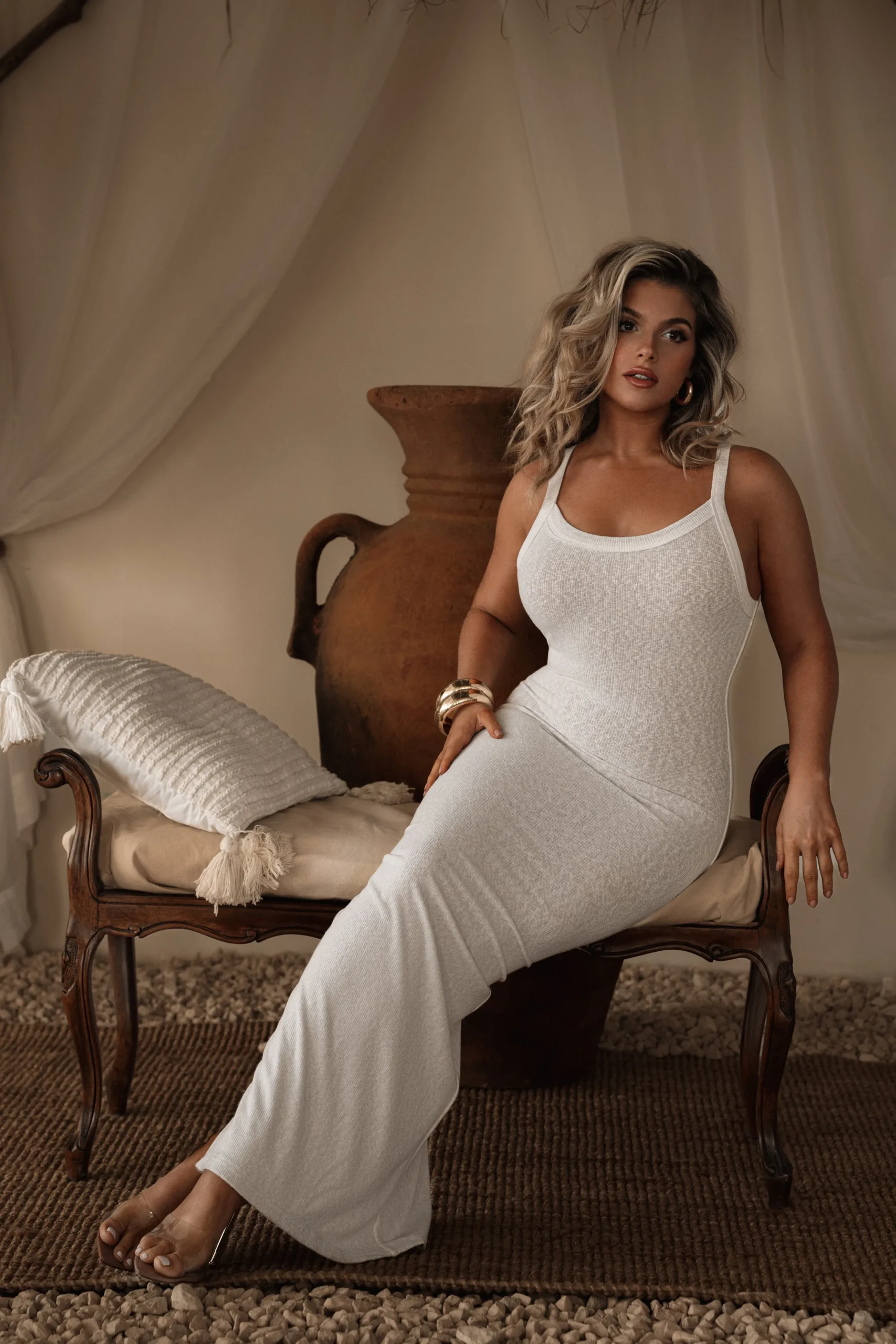 Ivory Back To You Maxi Dress*JLUXLABEL Clearance