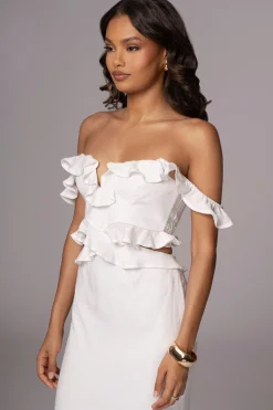 Ivory Brighter Days Linen Maxi Dress*JLUXLABEL Clearance