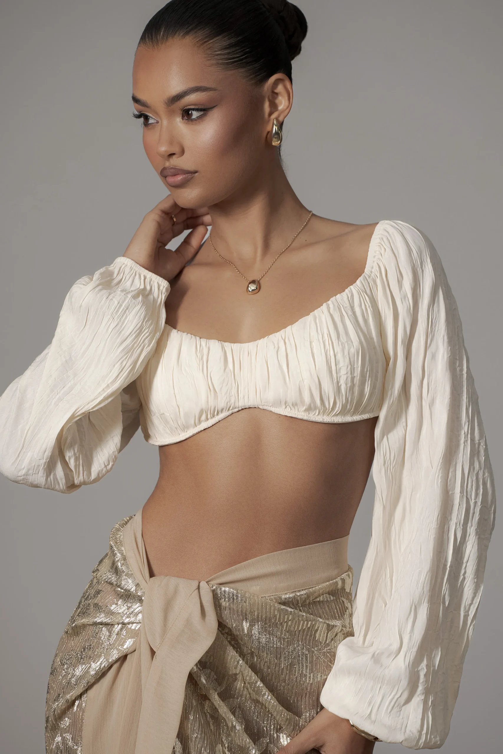 Ivory Carey Long Sleeve Top*JLUXLABEL New