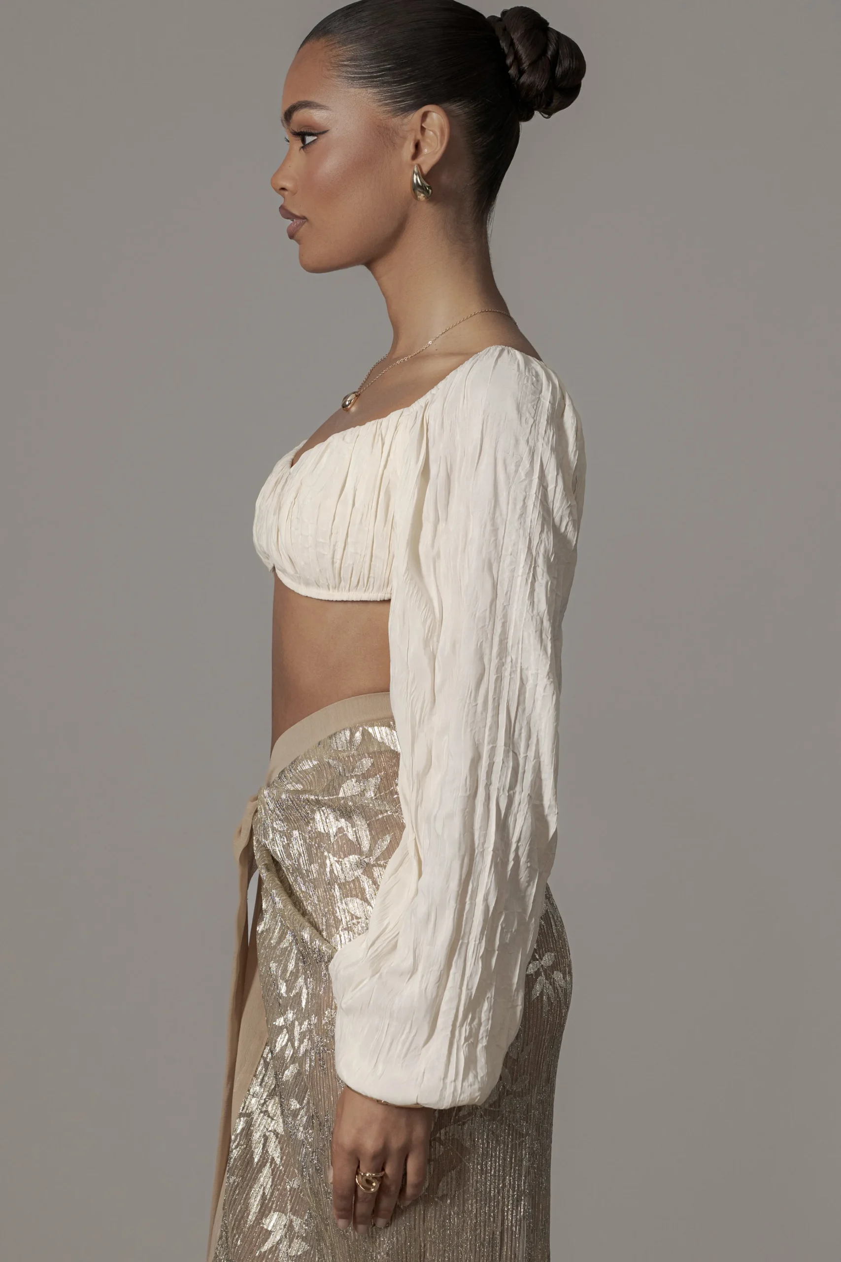 Ivory Carey Long Sleeve Top*JLUXLABEL New