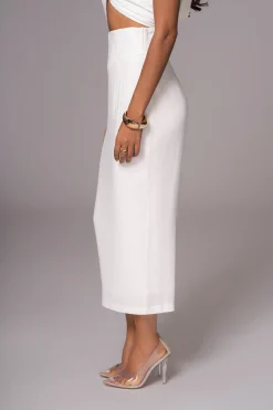Ivory Coastland Linen Skirt*JLUXLABEL New