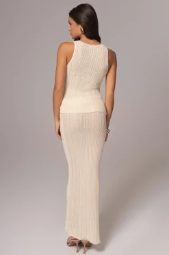 Ivory Cyrus Ribbed Skirt Set*JLUXLABEL Discount