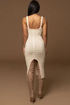 Ivory Daria Sweater Knit Dress*JLUXLABEL Clearance