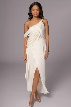 Ivory Diosa Drape Top*JLUXLABEL Best
