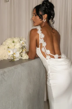 Ivory Down The Aisle Satin Gown*JLUXLABEL Best