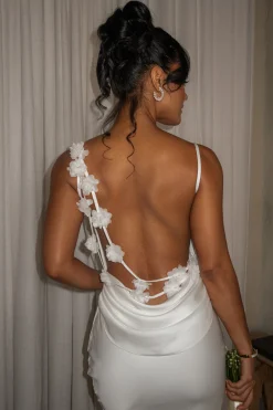 Ivory Down The Aisle Satin Gown*JLUXLABEL Best