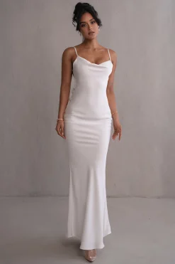Ivory Down The Aisle Satin Gown*JLUXLABEL Best