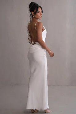 Ivory Down The Aisle Satin Gown*JLUXLABEL Best