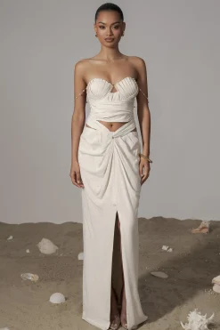 Ivory Dreamland Linen Skirt*JLUXLABEL Outlet