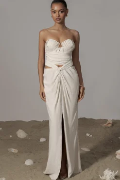 Ivory Dreamland Linen Skirt*JLUXLABEL Outlet