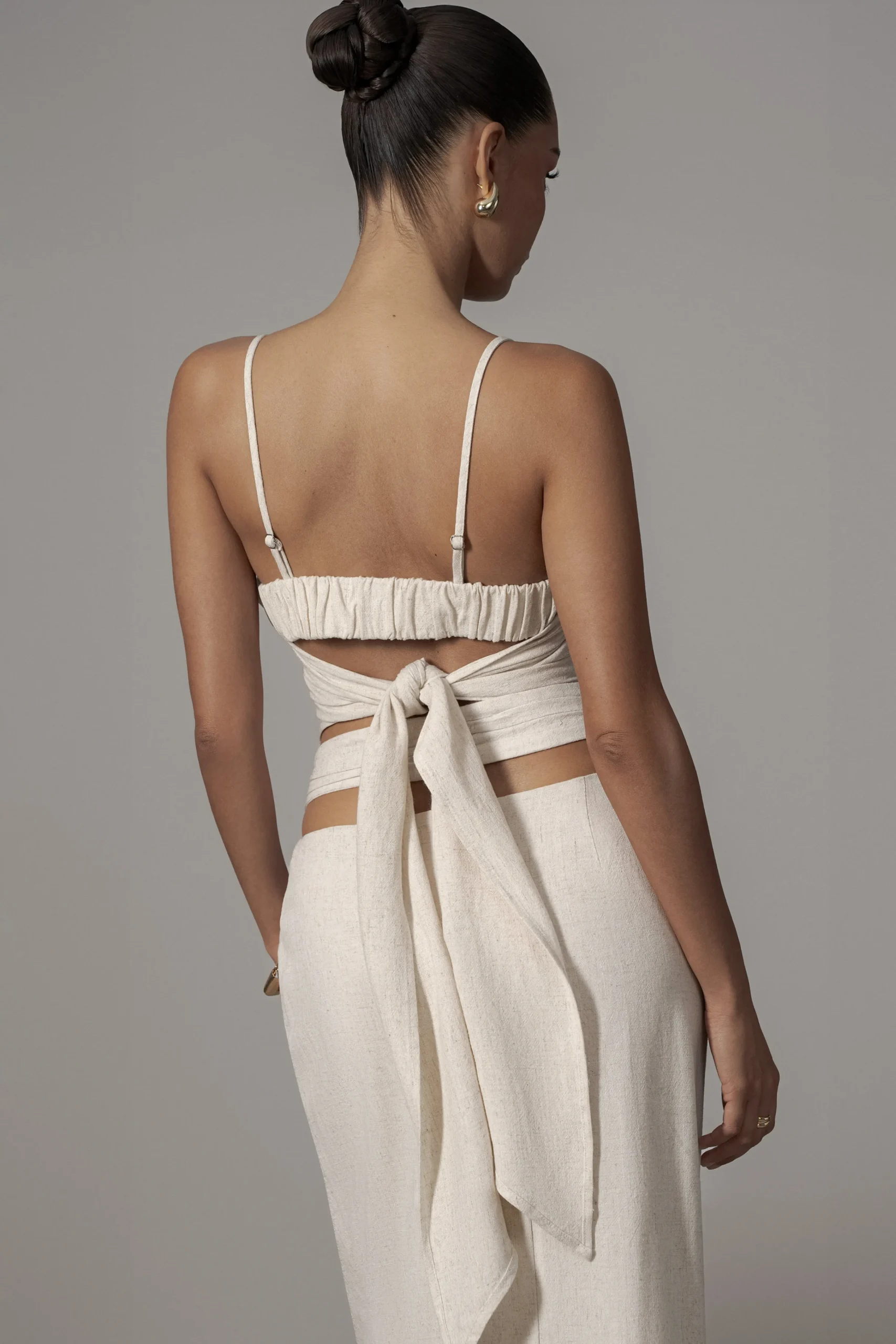 Ivory Dreamland Linen Skirt*JLUXLABEL Outlet