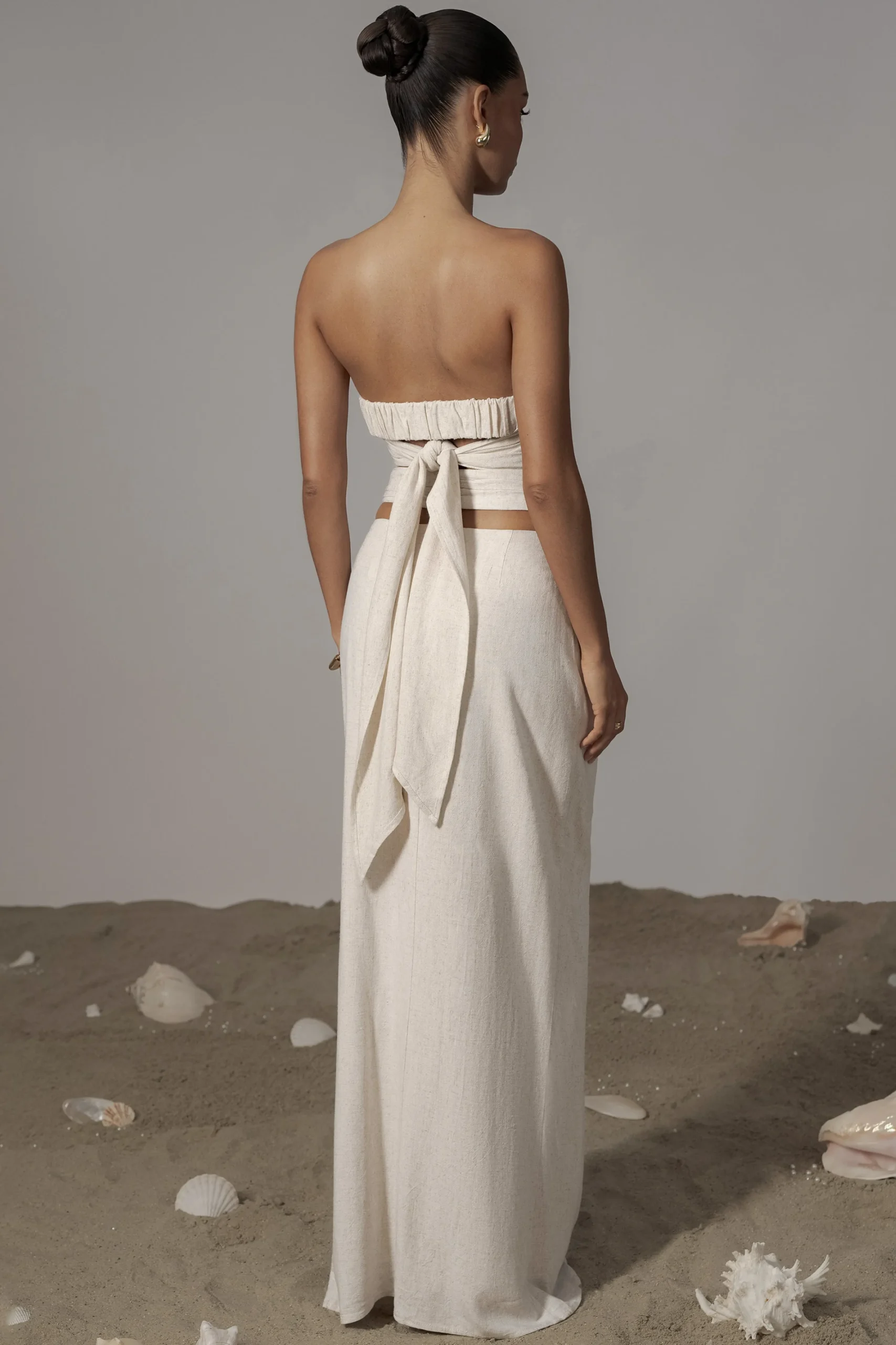 Ivory Dreamland Linen Skirt*JLUXLABEL Outlet