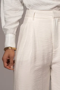 Ivory Drew Crinkled Trousers*JLUXLABEL Best