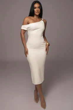 Ivory Escape Linen Dress*JLUXLABEL Online