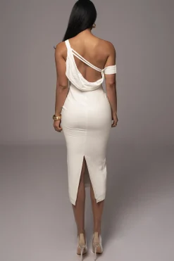 Ivory Escape Linen Dress*JLUXLABEL Online